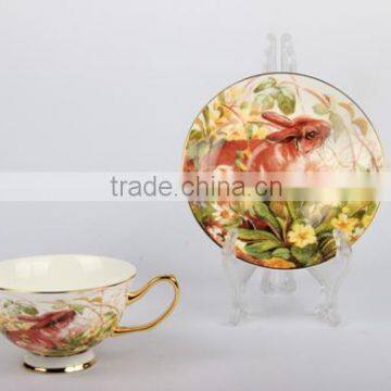 200ML Personalized Fine Bone China Porcelain Tea Coffee Cup and Saucer Sets photo-6