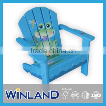 Kids Wooden Frog Design Adirondack Chair