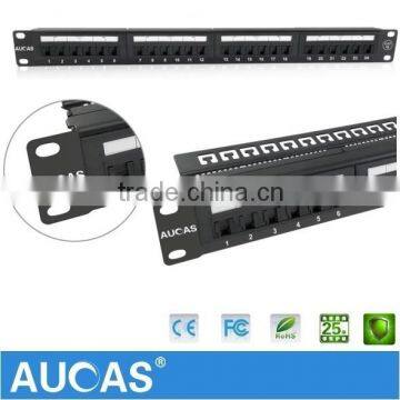 19 Inch Standard Server Rack Network Patch Panel 24 Port Cat6 UTP Unshielded Factory Offer Price photo-2