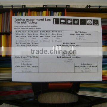 Heat shrinkable tubing in assortment plastic box