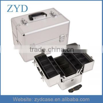 Professional Aluminum Makeup Train Case with Shoulder Strap ZYD-HZ297