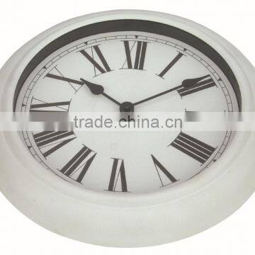 Retro Round Shaped Metal Mounted Wall Clock photo-2