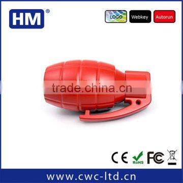 China factory promotion oem grenade plastic case usb flash drive