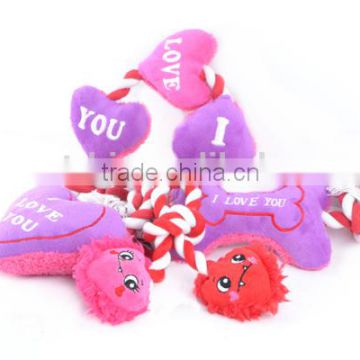 2016 Valentine's Day Popular New Pet Toy Customized Dog Toy