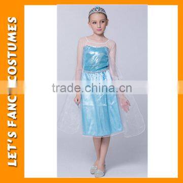 Factoy wholesale top quality frozen elsa dress elsa dress cosplay costume in frozen disny frozen elsa dress PGCC-2400