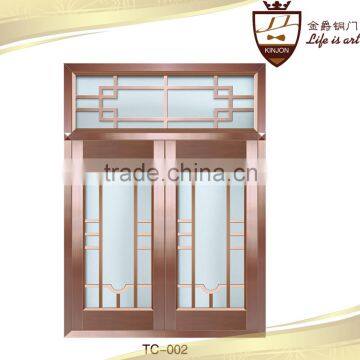 Villa exterior copper door security entry front glass bronze window                        
                                                Quality Choice