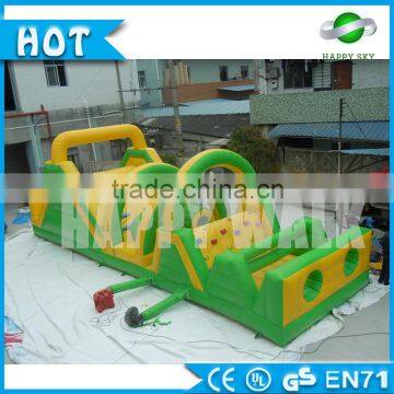Crazy cross! Adult water slide for inflatable obstacle ,Commercial inflatable water slides,Inflatable climbing obstacle for sale