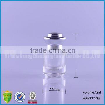 Small Mini Round Glass Bottle 3ml for Cosmetic Packatging