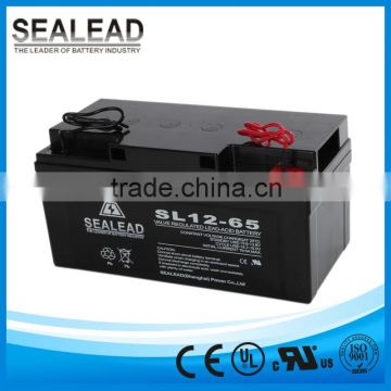 High efficiency grade maintenance free 12 v 65ah deepcycle battery