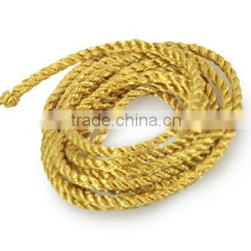 Garment Accessories Golden color Nylon Twist Cord Rayon Twist Cord