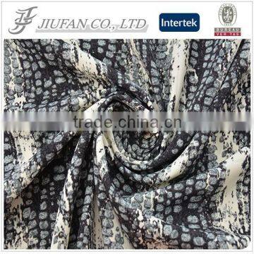 Jiufan 2015 Hot Sale Competitive Price Textile Printed Wool Peach 100% Polyester Woven Fabric