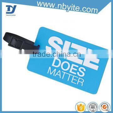 OEM factory in china hot sale pvc luggage tag with insert paper