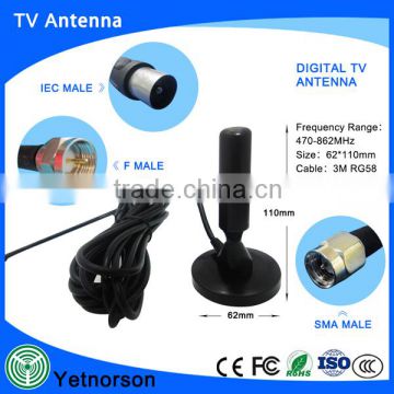 DVB-T antenna Indoor with 3M cable 30dBI digital TV Antenna high gain DVB-T-antenni wireless tv antenna booster