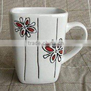 square ceramic mug