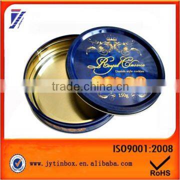 new product hot sale round cookie tin box