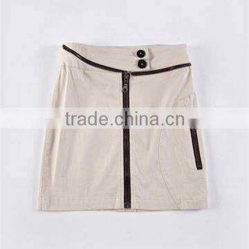 Newest style high quality fashion cutton girls School Uniform Skirt