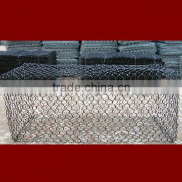 Hot dipped galvanized and PVC coated gabion wall fence