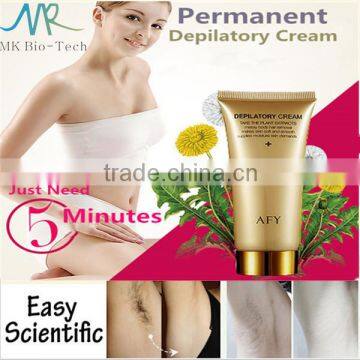 Scalp hair removal depilatory cream for leg