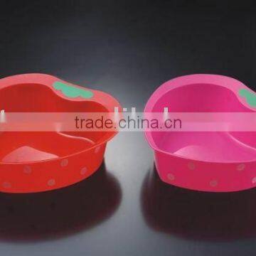 Heart-shaped basin/modern basin/clear plastic basin