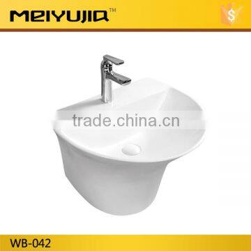 2016 chaozhou bathroom wall hung ceramic hand wash basin