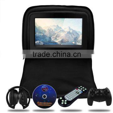 Headrest Dvd Player With 9 Inch1080P Touch Screen HDMI FM IR USB SD 32BIT Wireless Game photo-2