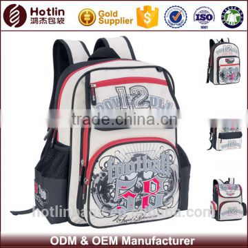 football ultralight backpack sublimation white school boy bag