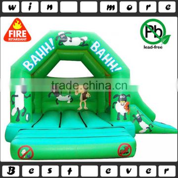 high quality Shaun the Sheep inflatable bouncy castle slide outdoor sport equipment price for sale