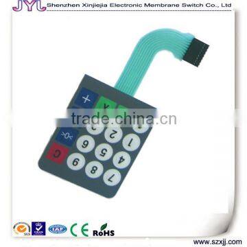 16 keys / buttons switch keypad membrane made in china manufacturer