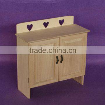 unfinished free standing indoor solid wooden furniture wholesale