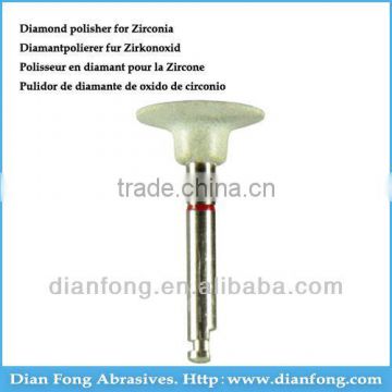 Sr105F RA Shank Wheel Shaped Silicone Rubber Impregnated With DIAMOND Heatless Dental Diamond Polisher For Nature Teeth