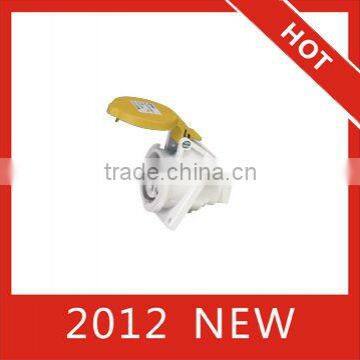 2012 NEW IP44 panel mount socket (angle type)