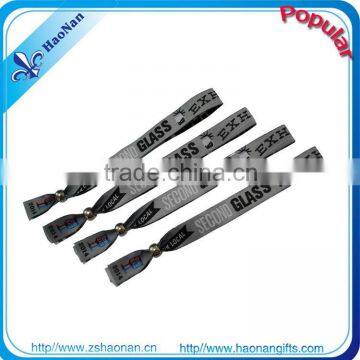 Colorful Disposable Events fabric wristband with snaps