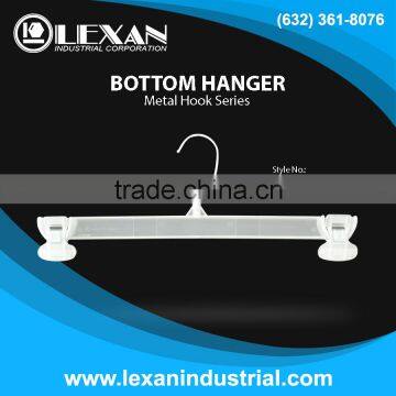 6014 - 14" Plastic Hanger with Metal Hook for Bottoms, Pants, Skirts, Shorts (Philippines)