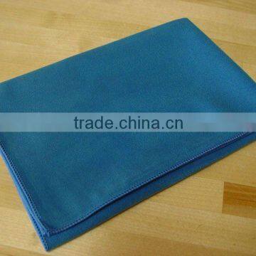 Sueded woven microfiber towels