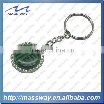 novelty fashion gifts epoxy doming 3D metal key chain