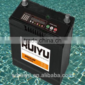 NX100-6S 12V50AH used on automobiles lead acid battery