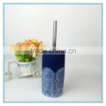 Wholesale Elegant Ceramic Bathroom Accessory Flower Pattern photo-4