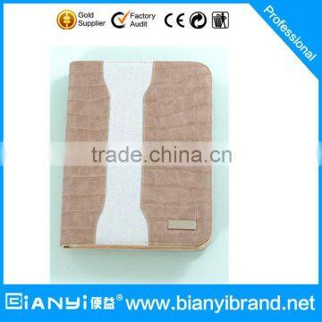 Custom Printing Diary Company Embossed Logo Leather Portfolio