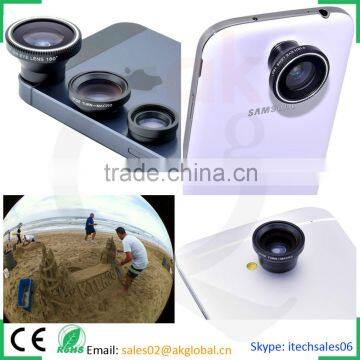For iPhone Camera Lens Optical Lens magnetic mount lens 3in1 camera photo shoot kit
