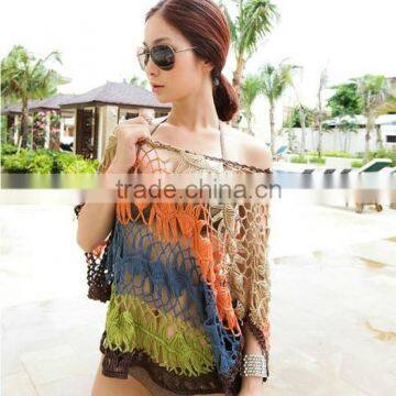 Sexy Handmade Swimwear Crochet Beach Swimsuit Cover Up Knitted Bikini photo-2