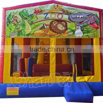 New design zoo parks inflatable kids combo