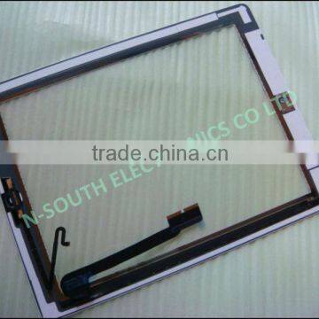 wholesale original digitizer glass for ipad 4 touch screen with home button and adhesive