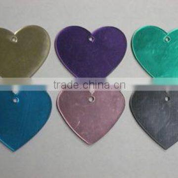 Heart Shaped Engravable Identification Tags