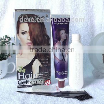 Dexe hot selling herbal extracts brunette hair color cream