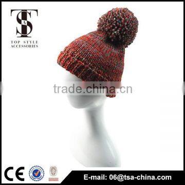 Red Color normal winter girl's knitted cap