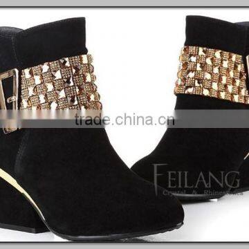 Hotfix rhinestone trim mesh for shoes