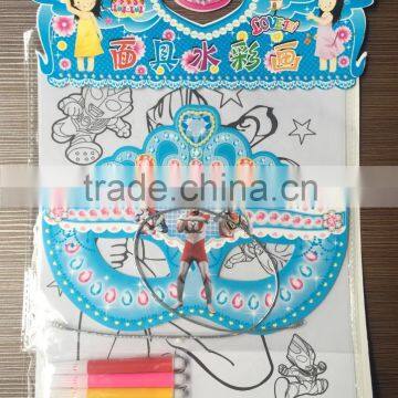 2016 new-model eco-friendly good quality coloring book with black pages