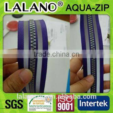 2015 NO.5 purple TPU waterproof zipper laminated reflective tape