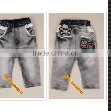 elastic waistband grey color jeans denim jeans