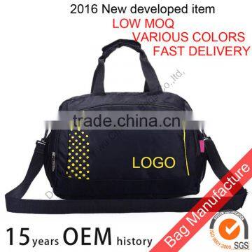 nylon mens packing bag golds gym bags with custom logo